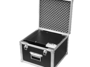 Black and silver flight case for the Mitsubishi CP-D90DW dye sub printer.