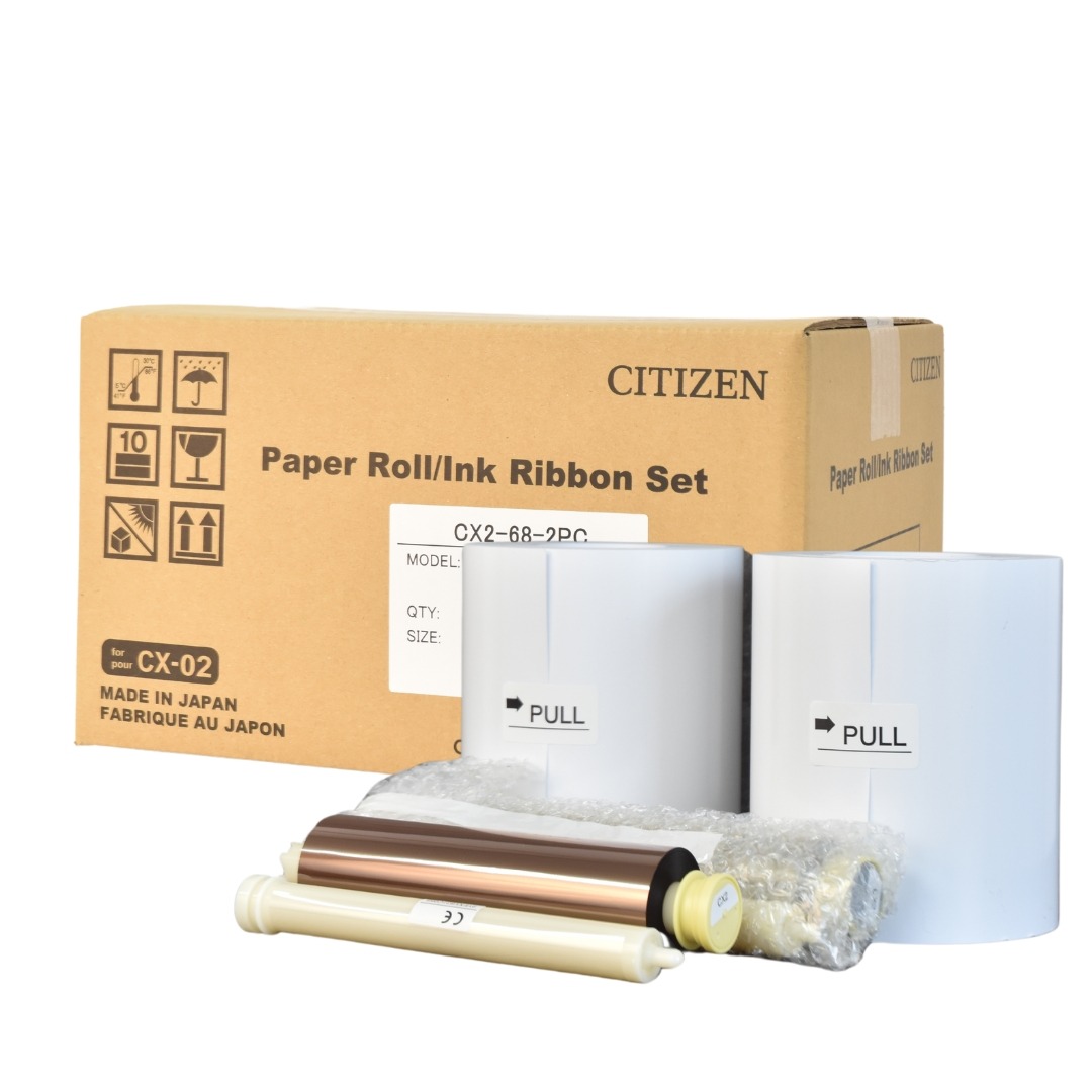 CX-02 paper rolls and ribbon