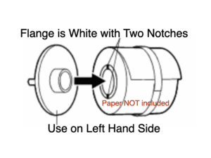 P910L Left Hand Paper Spindle-White