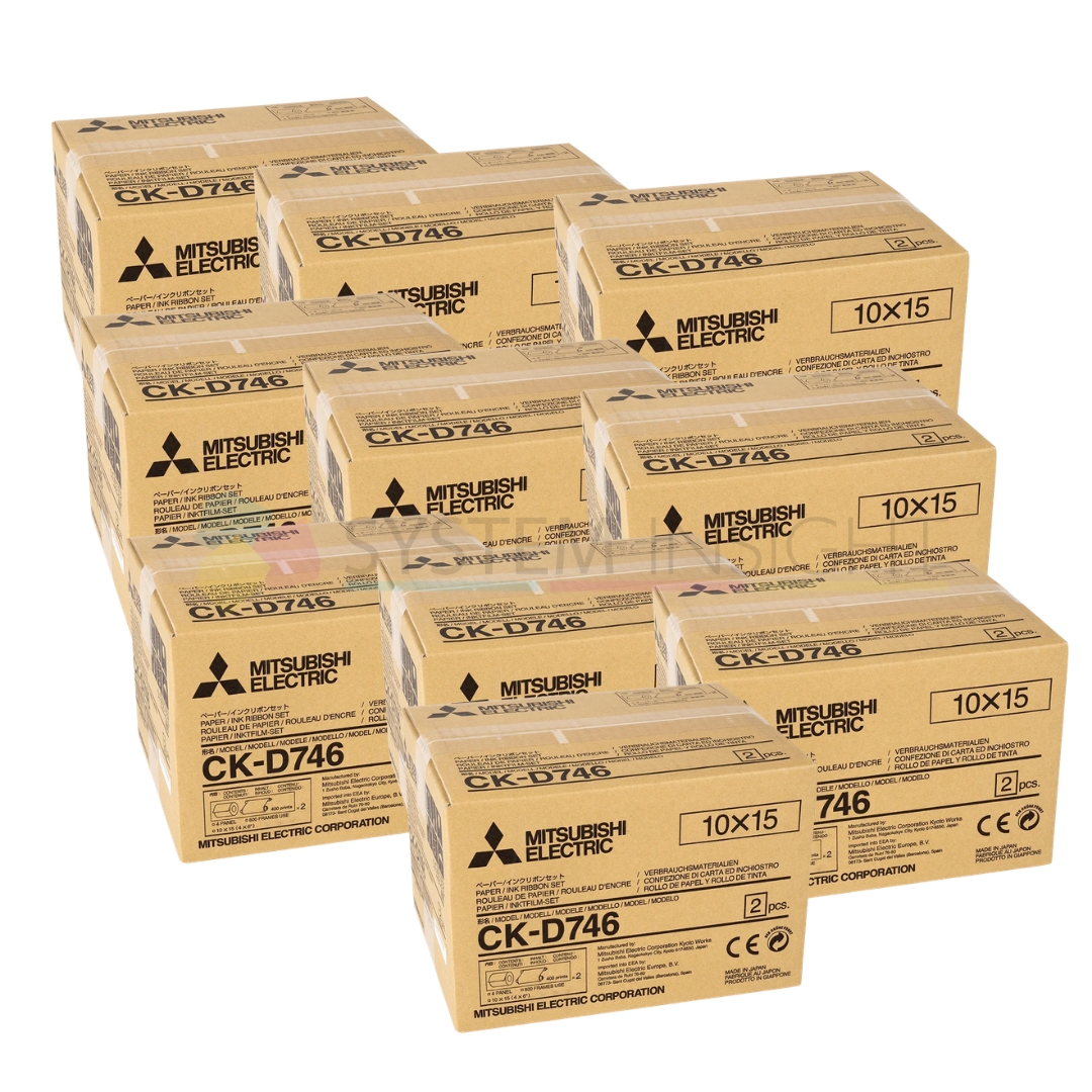 Mitsubishi CK-D746 4x6 Media - 10 Box Bundle
