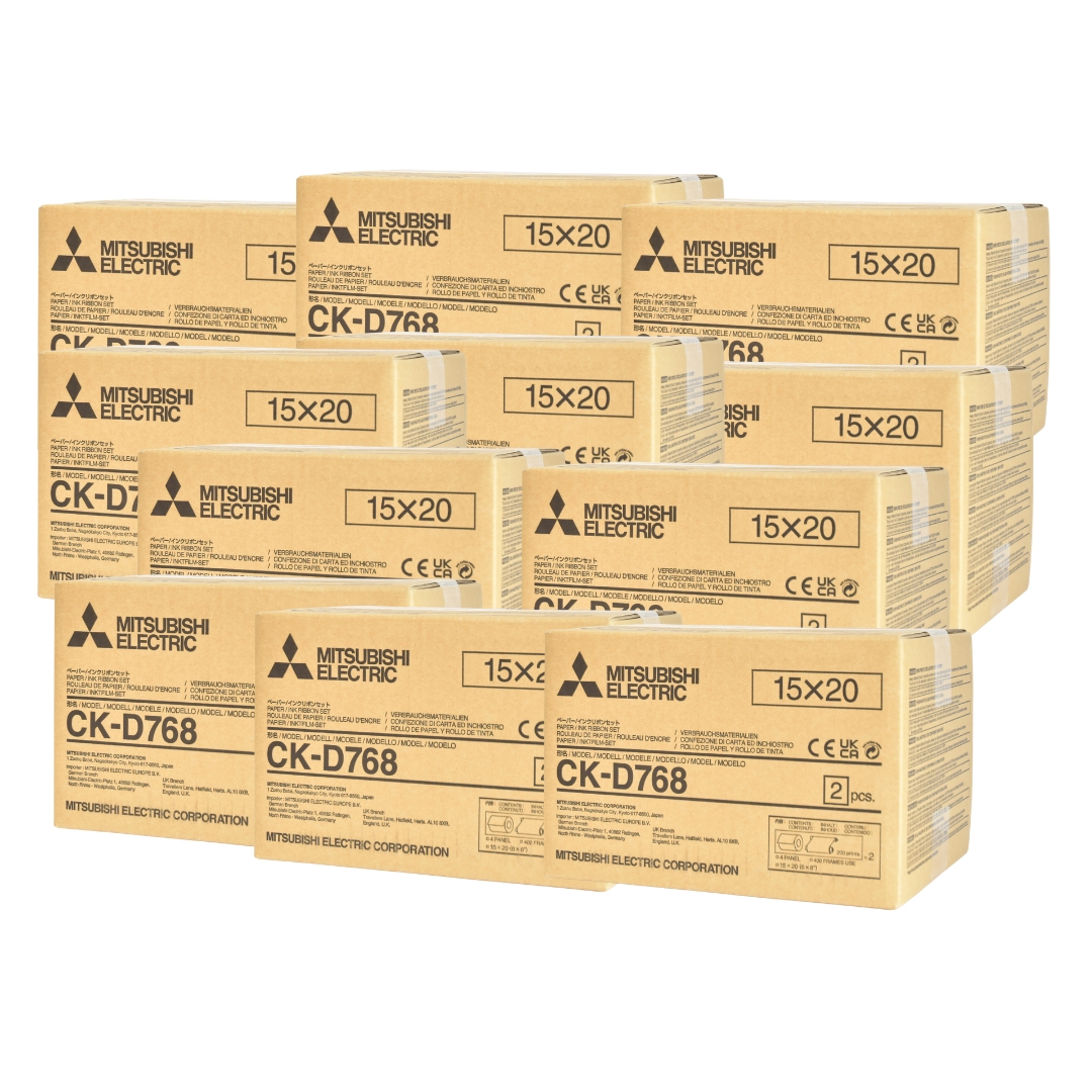 Mitsubishi CK-D768 6x8 Media - 10 Box Bundle